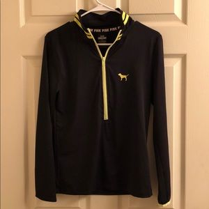 PINK long sleeve quarter zip